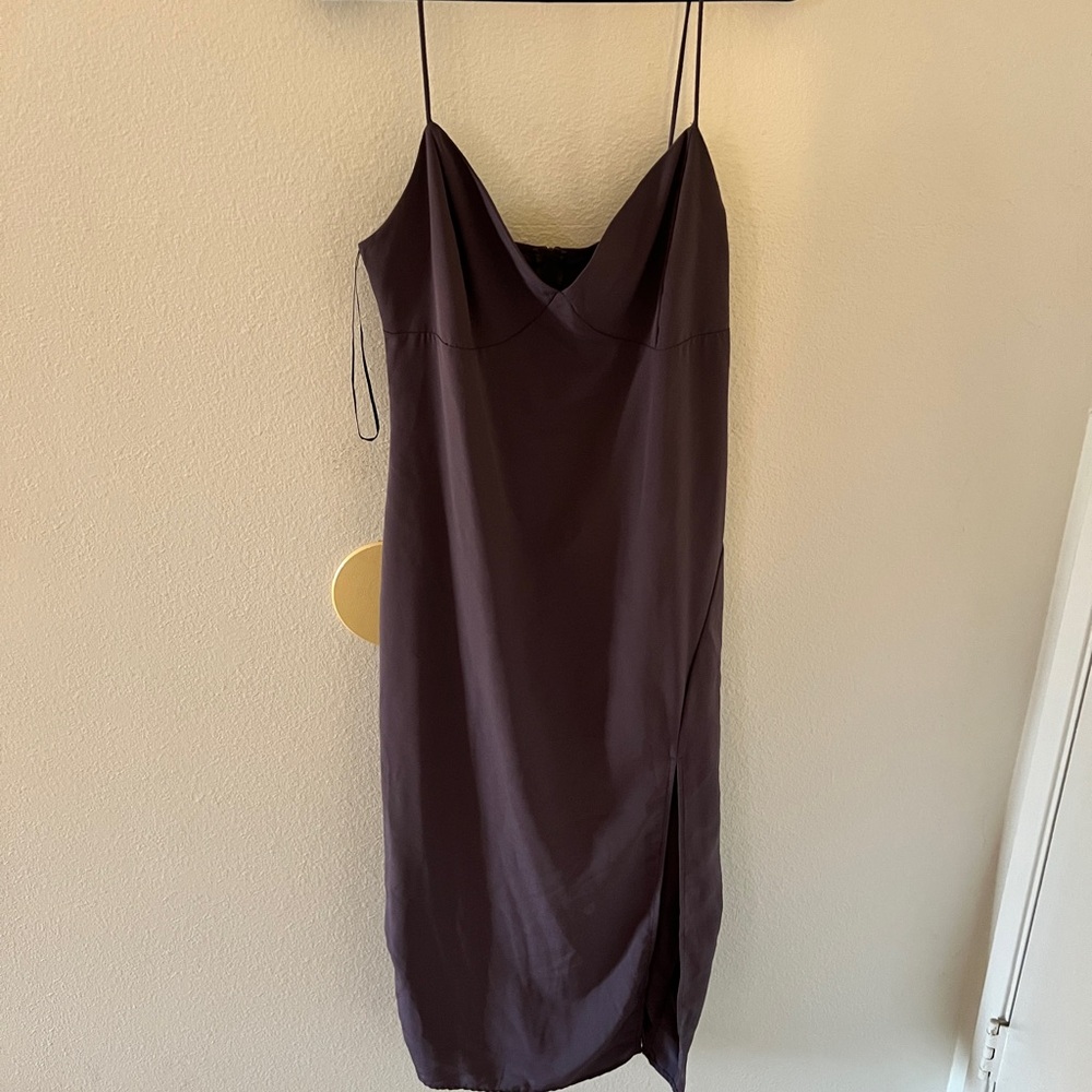 Windsor Deep Purple Dress w/ Slit